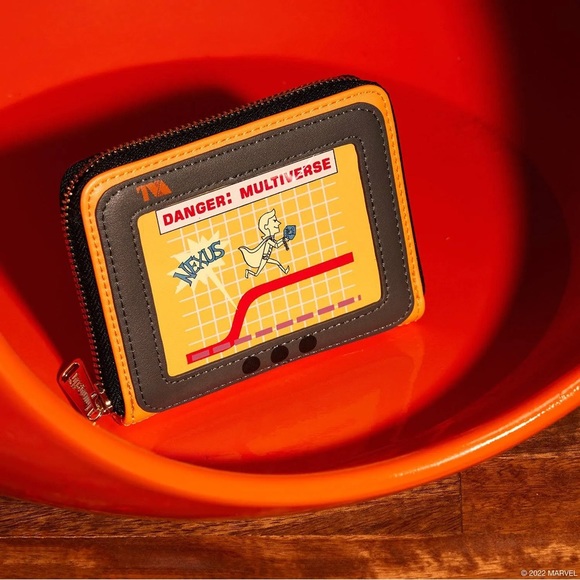 Loungefly Disney Marvel Loki TVA Miss Minutes Zip Around Wallet - Picture 15 of 16